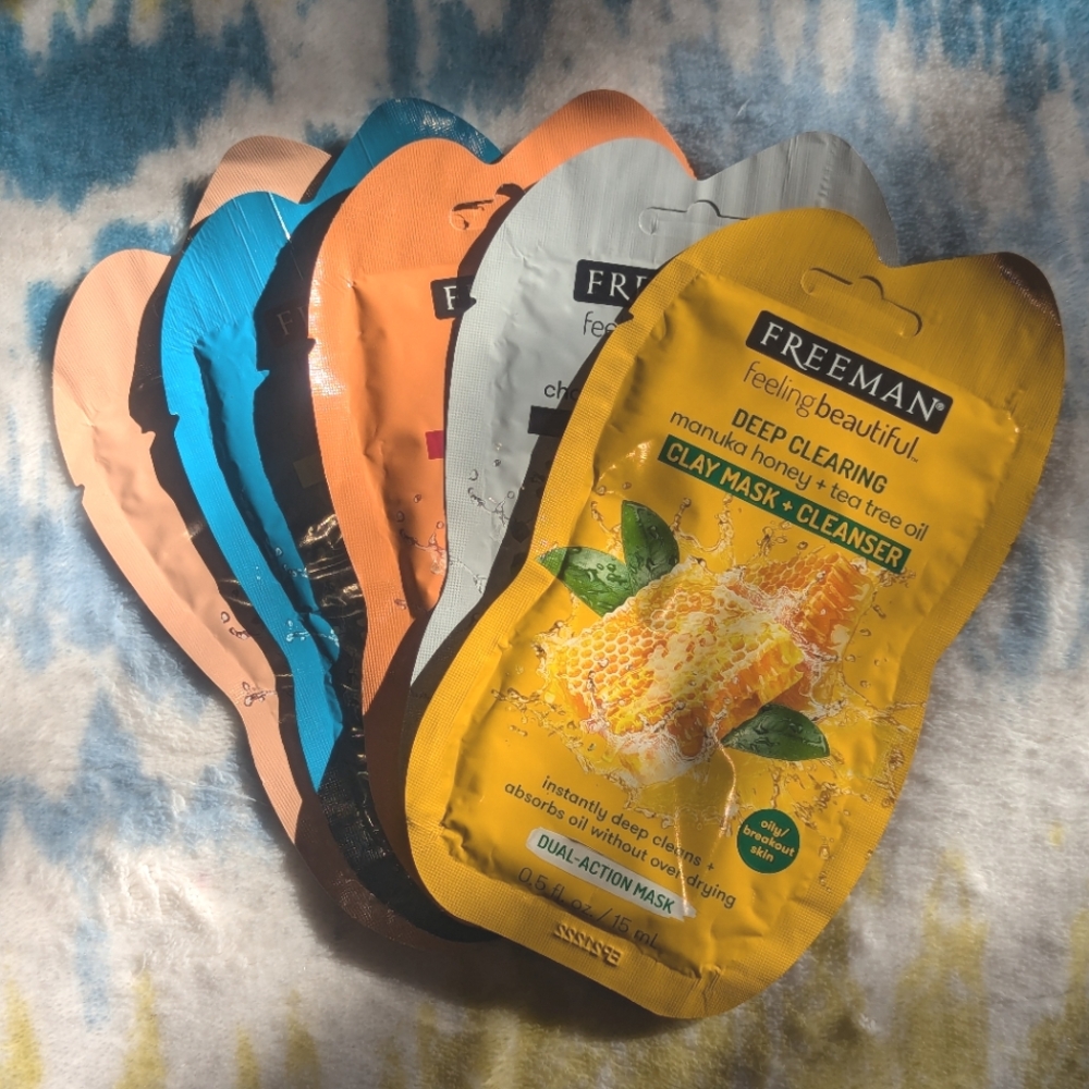 🌸 Freeman Brand Clay/Mud Face Masks (Set of 5)